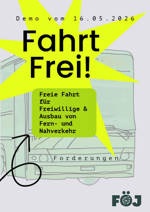 Flyer zur FÖJ-Demo (Bild: Arbeitskreis Bundesaktionstag der BdK)